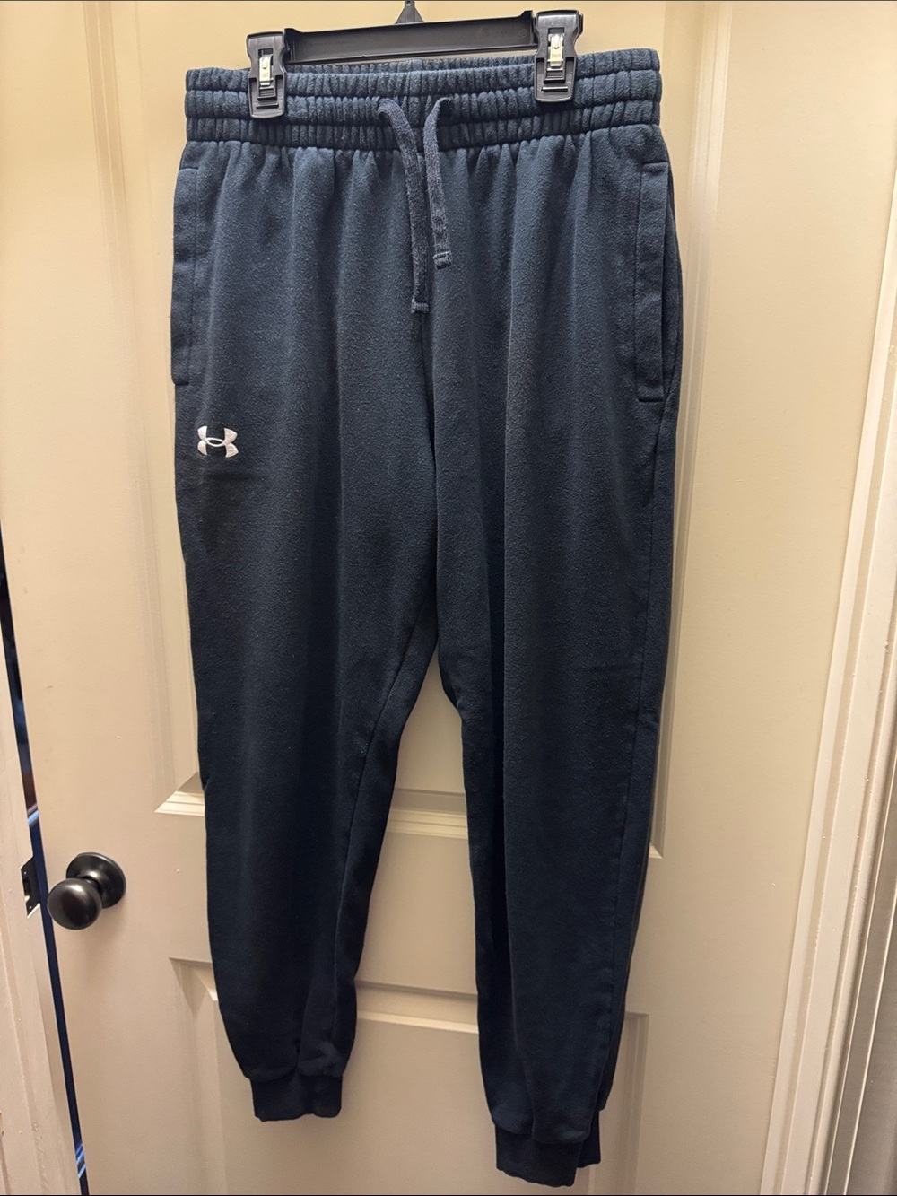 Under Armour Men's Black Fleece Joggers with Logo